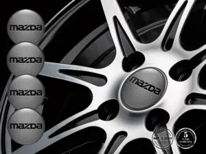 Mazda Gewölbte Emblem Version Felgensticker für Autos